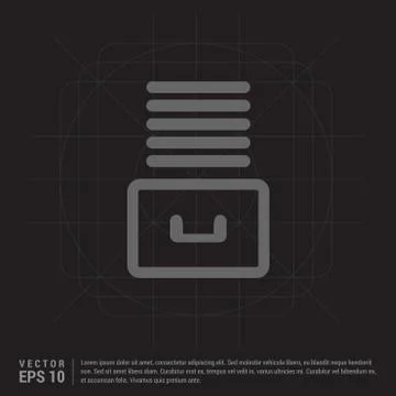 File Stack Icon Illustrazione stock