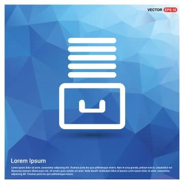 File Stack Icon Illustrazione stock