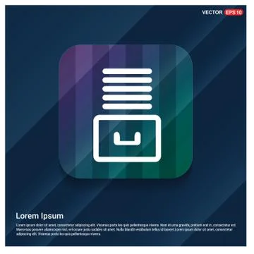File Stack Icon Illustrazione stock