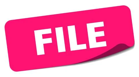 File sticker. file label Stock Illustration