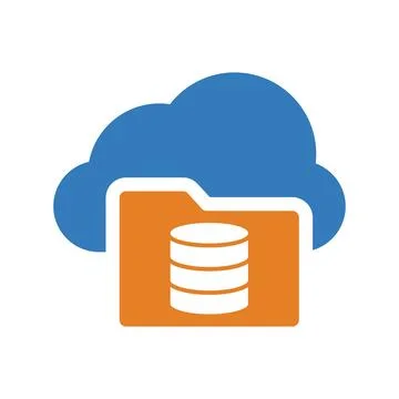 File, storage, cloud, database icon. Simple editable vector graphics. 스톡 일러스트