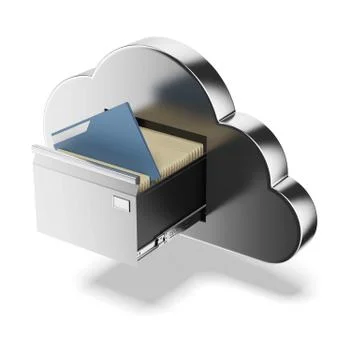 File storage in cloud Stock-Illustration