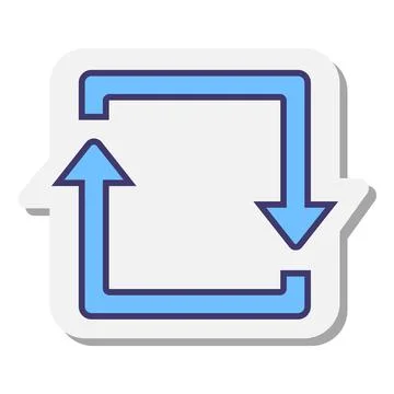 File sync bule vector design Illustrazione stock