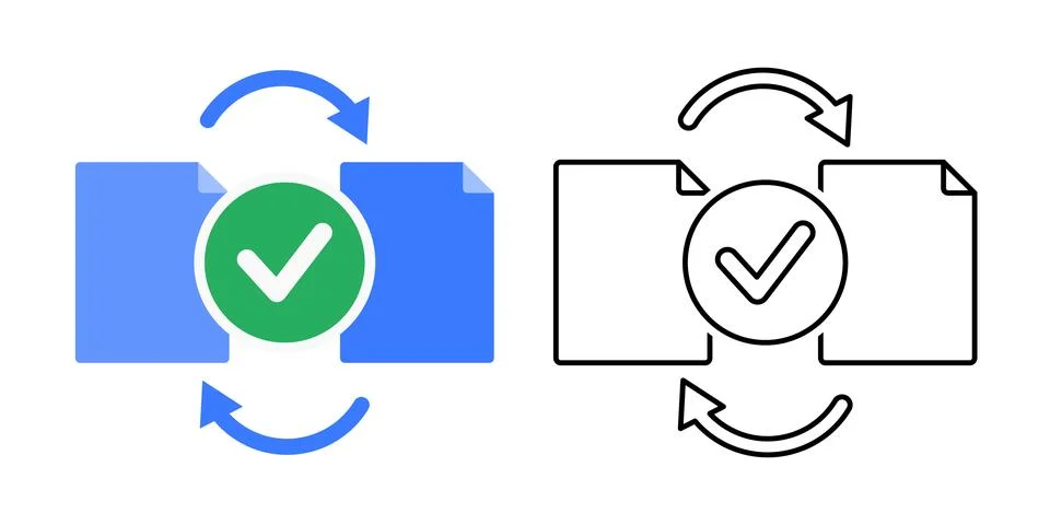 File sync done Stock Illustration