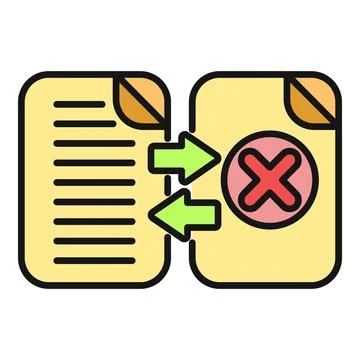 File synchronization error with data transfer arrows Stockillustratie