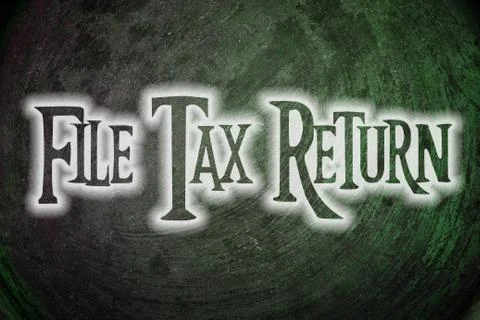 File tax return concept Stock Illustration
