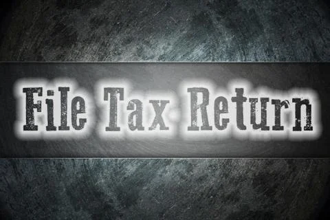 File tax return concept Stock Illustration