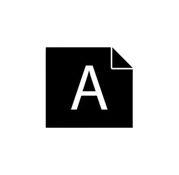 File, text icon. Simple glyph vector of text editor set icons for UI and UX,  Illustrazione stock