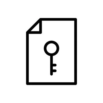 File thin line icon Stock Illustration