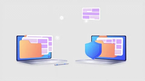 File Transfer Animation Stock Footage 269785451
