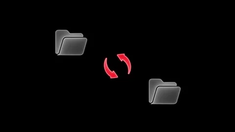 File transfer concept animation. folder to folder file transfer. office ani.. Stock Footage 305166454