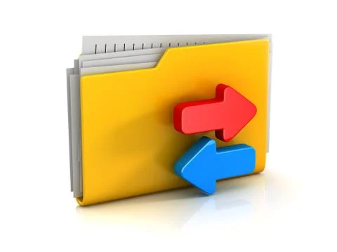 File Transfer Concept Illustrazione stock