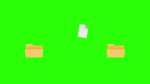 File transfer on green screen background. Motion graphics Stock Footage 268257061