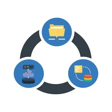 File transfer Icon / Data transfer Illustrazione stock