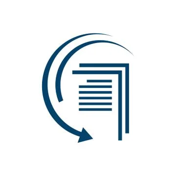 File transfer icon logo vector brand design template illustrations Stock Illustration