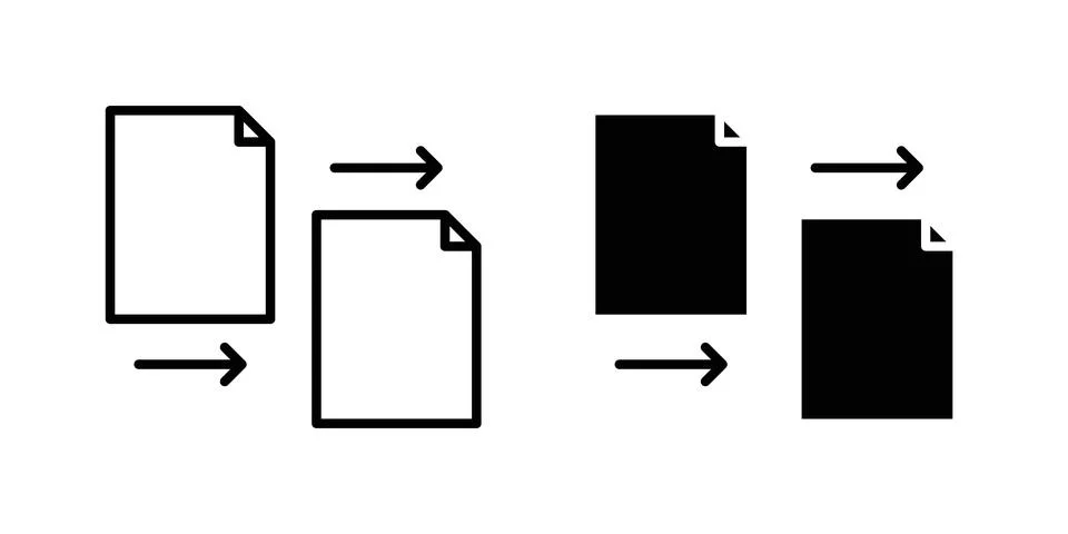 File transfer icon vector symbol graphics Stock Illustration