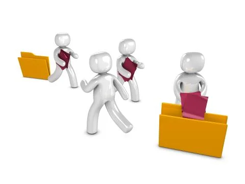 File transfer Stock Illustration