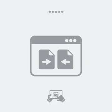 File transfer Stock Illustration