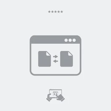 File transfer Stock Illustration