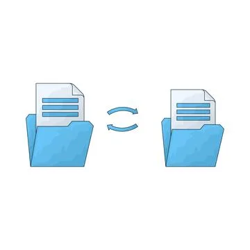 File transfer illustration Stock Illustration