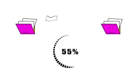 File transfer, Moving, Copying icon animation. Stock Footage 286143072
