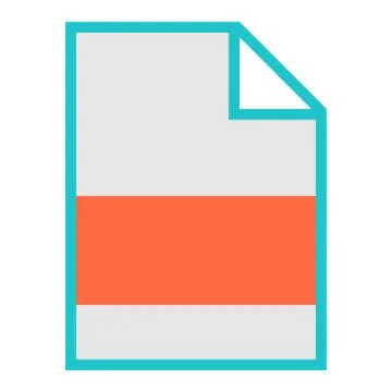 File Type Icon Blank Sign Illustrazione stock