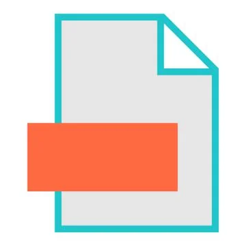 File Type Icon Blank Sign 스톡 일러스트