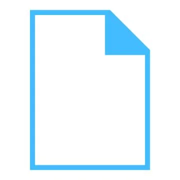 File Type Icon Empty Sign Stock Illustration