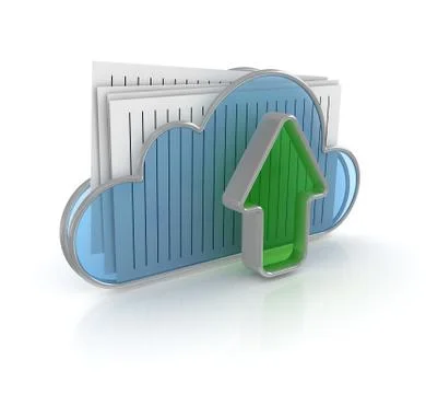 File upload concept Illustrazione stock