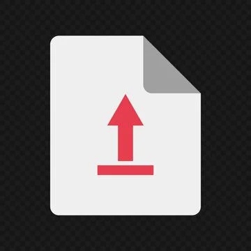 File upload icon. File data upload. Vector. Stock Illustration