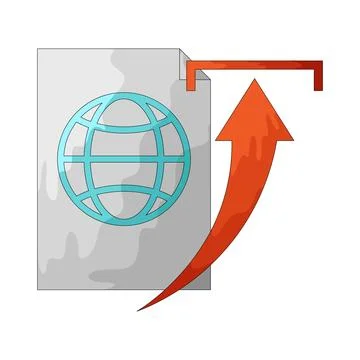 File Upload illustration Ilustração Stock
