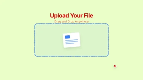File upload process on computer screen. Vídeo Stock 336182928