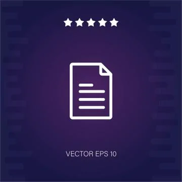 File vector icon Stock Illustration