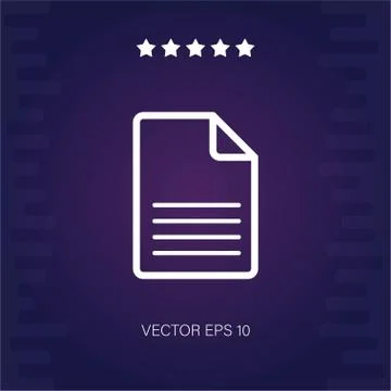 File vector icon Stock Illustration