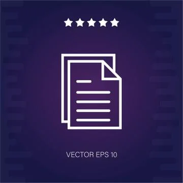 File vector icon Stock Illustration