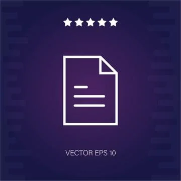File vector icon Stock Illustration