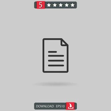 File vector icon Stock Illustration