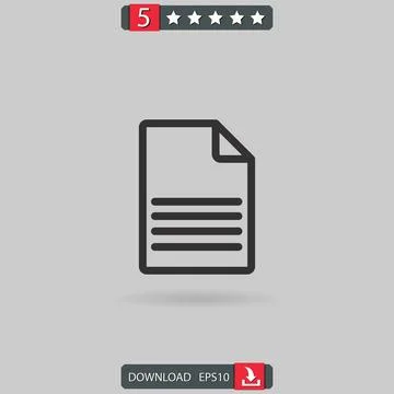 File vector icon Illustrazione stock