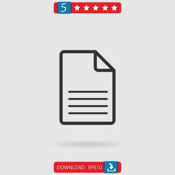 File vector icon Stock Illustration