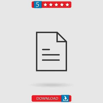 File vector icon Stock Illustration