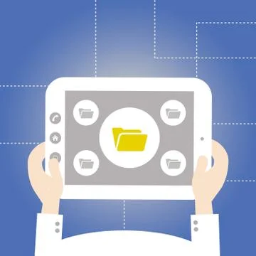 File vector technology Stock Illustration