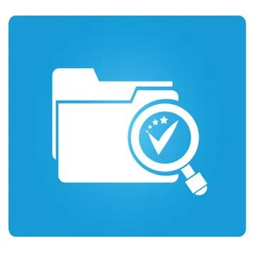 File verification Illustrazione stock