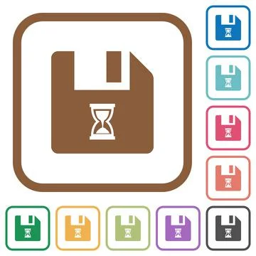 File waiting simple icons Stock Illustration