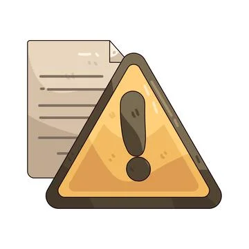 File warning illustration Stock Illustration