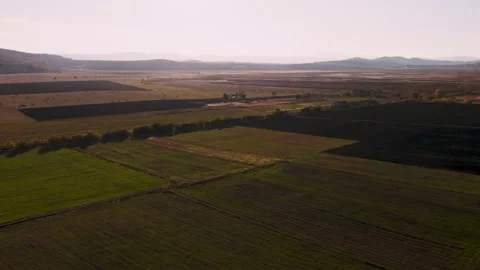 Filelds Sun Cold Haze Forward 45 Stock Footage 201481616