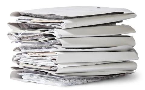 Files arranged in stack Stock Photos