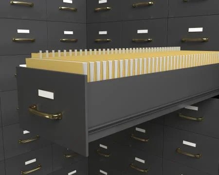 Files Cabinet Stock Illustration