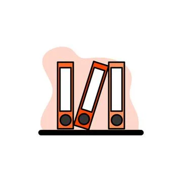 Files Concept Icon Vector Illustration Design Illustrazione stock