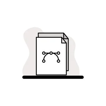 Files Conceptual Icon Vector Illustration Design Stock Illustration