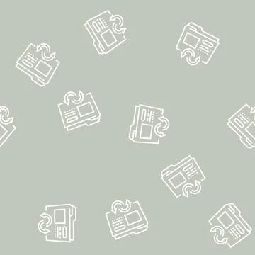 Files converter line seamless pattern Stock-Illustration